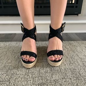 Black Steve Madden Wedges